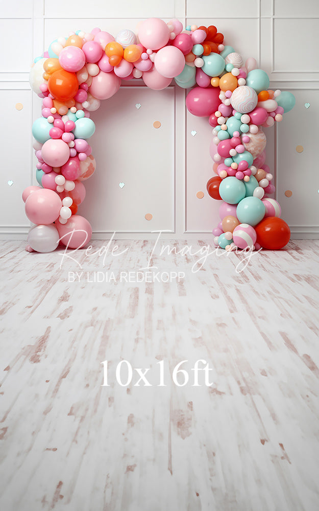 Avezano Pastel Balloon Arch Party Photography Backdrop Designed By Lidia Redekopp