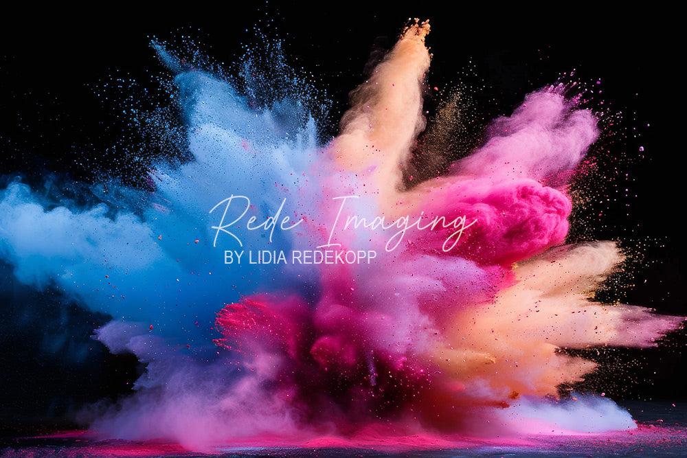 Avezano Vibrant Color Powder Explosion Photography Backdrop Designed By Lidia Redekopp