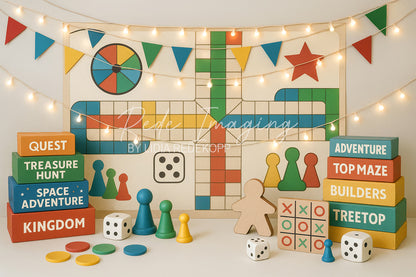 Avezano Board Game Adventure Themed Photography Backdrop Designed By Lidia Redekopp