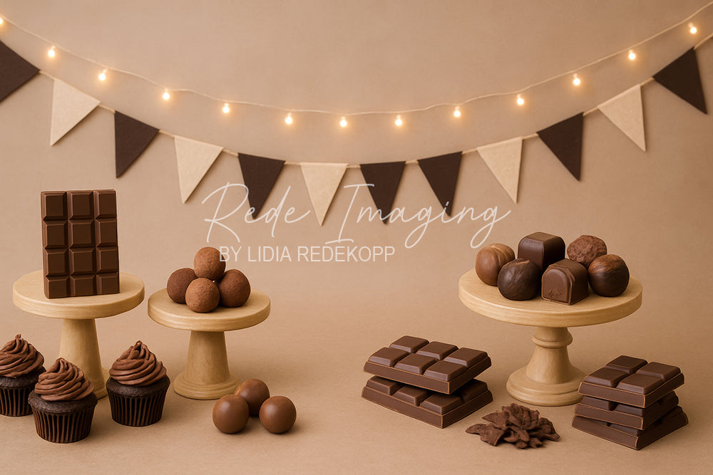 Avezano Chocolate Dessert Themed Photography Backdrop Designed By Lidia Redekopp