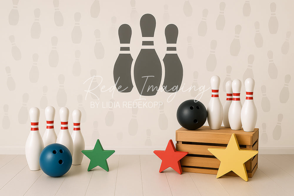 Avezano Bowling Theme Photography Backdrop Designed By Lidia Redekopp