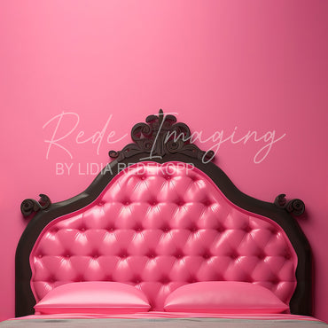 Avezano Black and Pink Luxury Headboard Photography Backdrop Designed By Lidia Redekopp