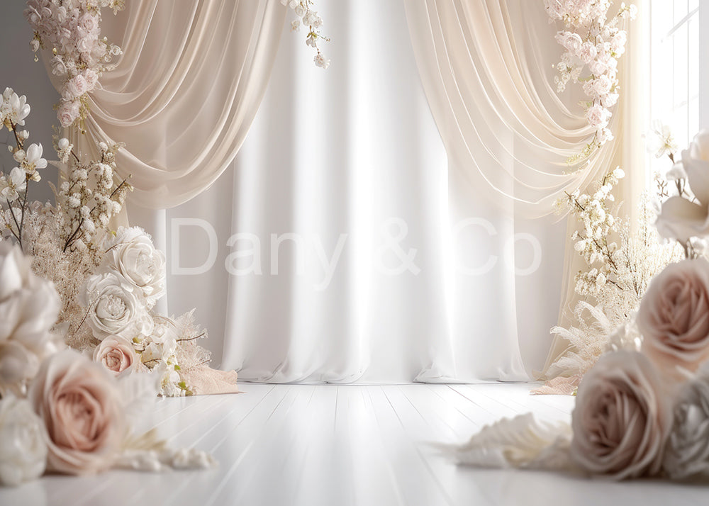 Avezano Seaside Sunshine Beach Bohemia Toile de fond conçue par Danyelle Pinnington