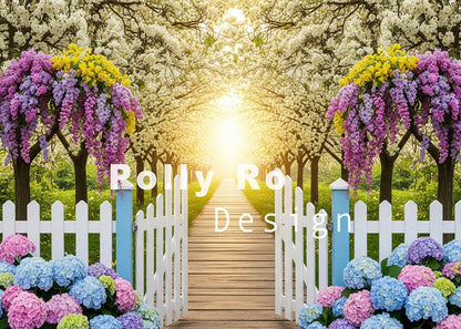 Toile de fond pour photographie de baiser de roses et de ballons de la Saint-Valentin d'Avezano conçue par Polly Ro Design