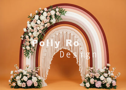 Toile de fond pour photographie de baiser de roses et de ballons de la Saint-Valentin d'Avezano conçue par Polly Ro Design