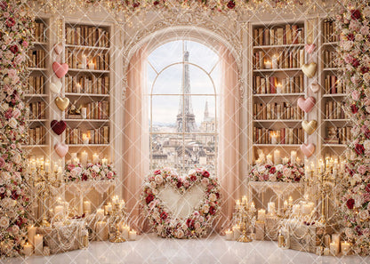 Avezano Eiffel Tower Floral Study Backdrop Designed By Enchanted Design Studio