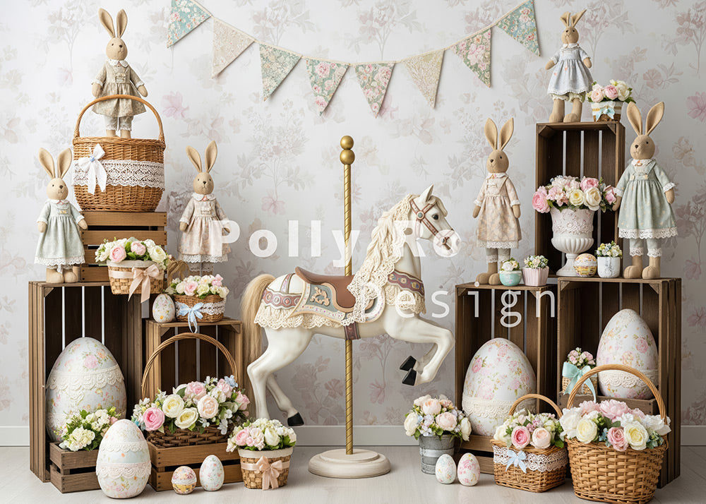 Toile de fond pour photographie de baiser de roses et de ballons de la Saint-Valentin d'Avezano conçue par Polly Ro Design