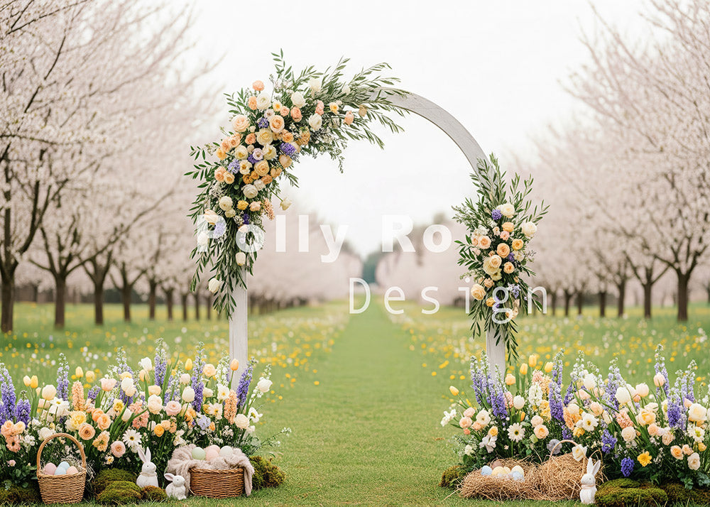 Toile de fond pour photographie de baiser de roses et de ballons de la Saint-Valentin d'Avezano conçue par Polly Ro Design