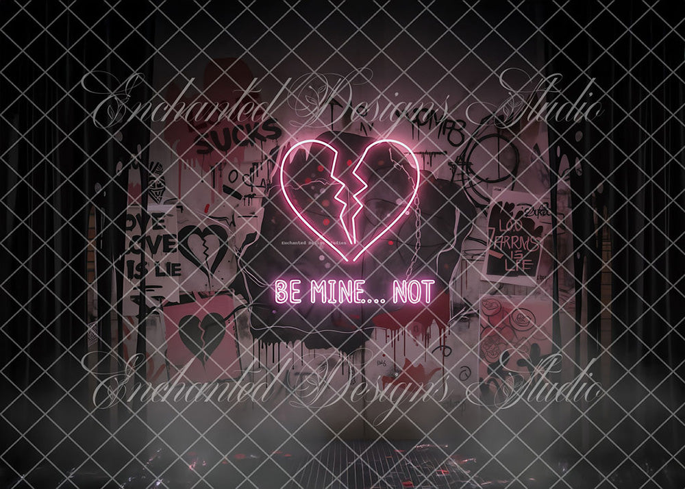 Toile de fond pour photographie de baiser de roses et de ballons de la Saint-Valentin d'Avezano conçue par Polly Ro Design