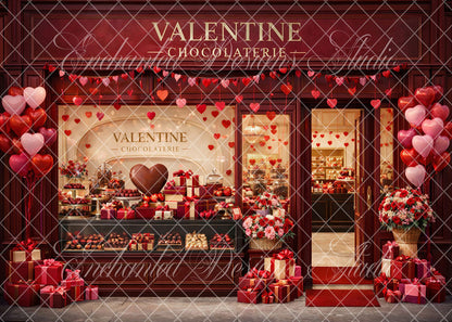 Avezano Valentine Chocolaterie Photography Backdrop Designed By Enchanted Design Studio