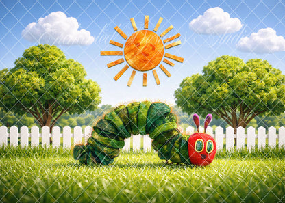 Avezano Very Hungry Caterpillar Outdoor Photography Backdrop Designed By Enchanted Design Studio