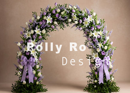 Toile de fond pour photographie de baiser de roses et de ballons de la Saint-Valentin d'Avezano conçue par Polly Ro Design