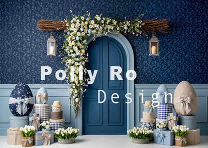 Toile de fond pour photographie de baiser de roses et de ballons de la Saint-Valentin d'Avezano conçue par Polly Ro Design