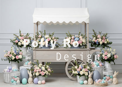 Toile de fond pour photographie de baiser de roses et de ballons de la Saint-Valentin d'Avezano conçue par Polly Ro Design