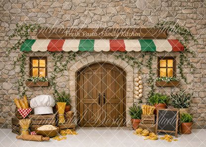 Avezano Pasta Kitchen Stone Cottage Backdrop Designed By Enchanted Design Studio