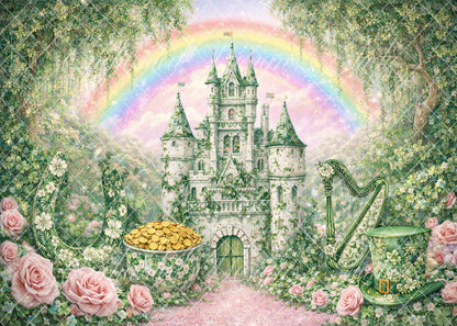 Avezano St. Patrick's Castle Rainbow Backdrop Designed By Enchanted Design Studio