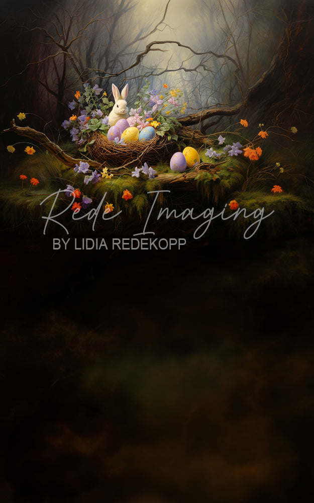 Avezano Easter Bunny Forest Meadow Photography Backdrop Designed By Lidia Redekopp