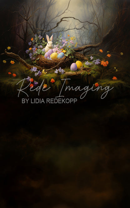 Avezano Easter Bunny Forest Meadow Photography Backdrop Designed By Lidia Redekopp