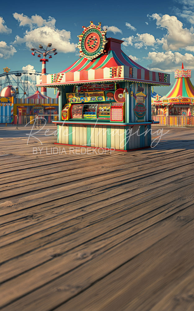 Avezano Carnival Rainbow Striped Tent Photography Backdrop Designed By Lidia Redekopp