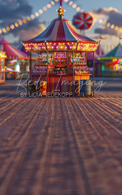 Avezano Carnival Colorful Lights Photography Backdrop Designed By Lidia Redekopp