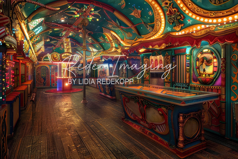 Avezano Carnival Colorful Striped Booth  Photography Backdrop Designed By Lidia Redekopp