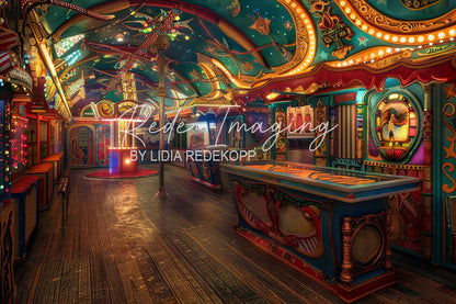 Avezano Carnival Colorful Striped Booth  Photography Backdrop Designed By Lidia Redekopp