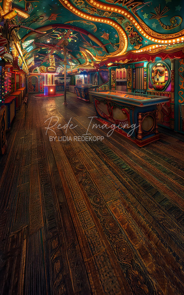Avezano Carnival Colorful Striped Booth  Photography Backdrop Designed By Lidia Redekopp