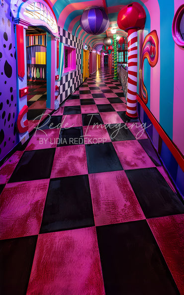 Avezano Rainbow Striped Party Archway Photography Backdrop Designed By Lidia Redekopp