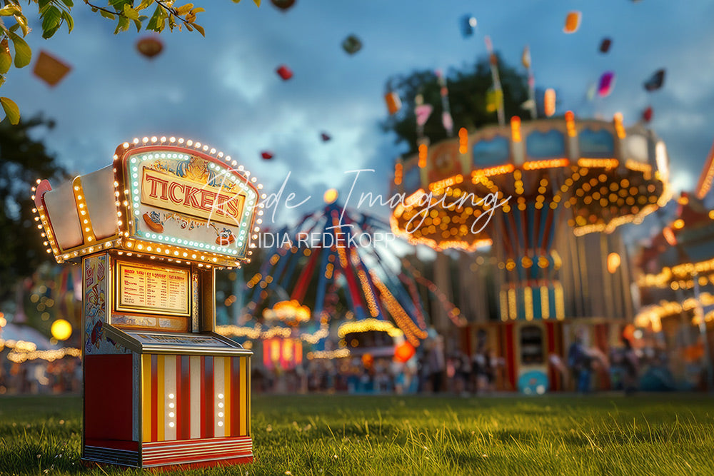 Avezano Amusement Park Photography Backdrop Designed By Lidia Redekopp
