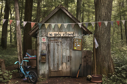 Avezano Forest Clubhouse Sign Photography Backdrop Designed By Lidia Redekopp