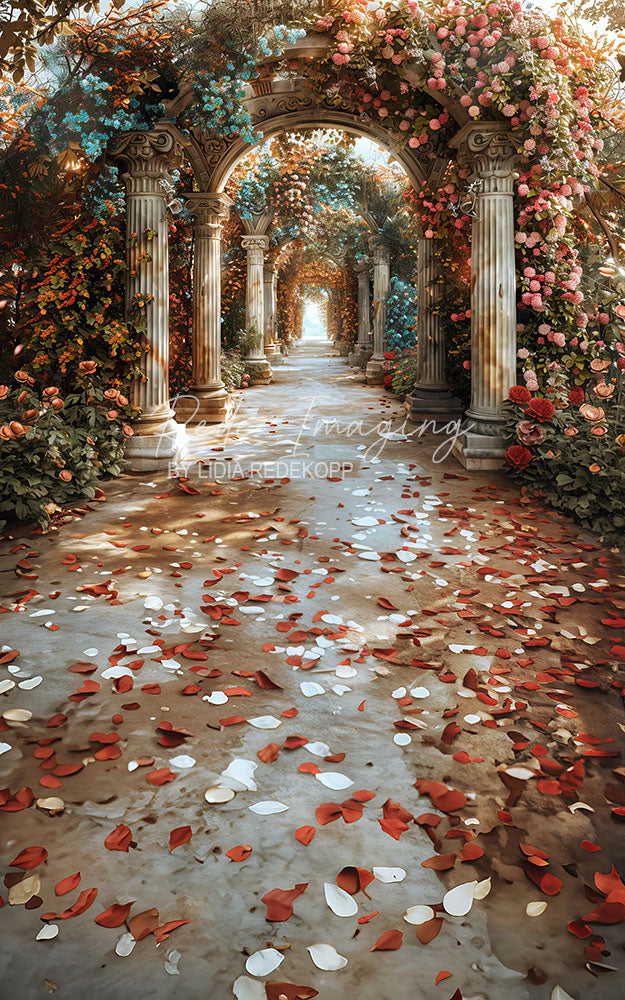 Avezano Rose Archway Garden Photography Backdrop Designed By Lidia Redekopp
