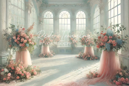 Avezano  Pastel Pink Rose Archway Photography Backdrop Designed By Lidia Redekopp