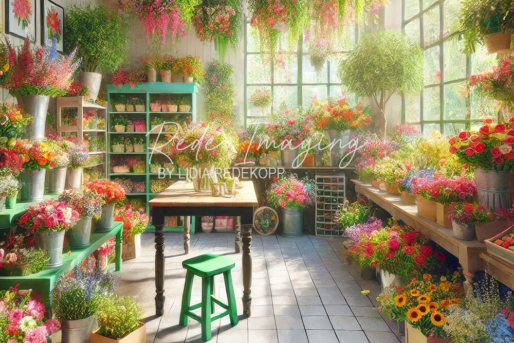 Avezano Floral Greenery Shop Photography Backdrop Designed By Lidia Redekopp