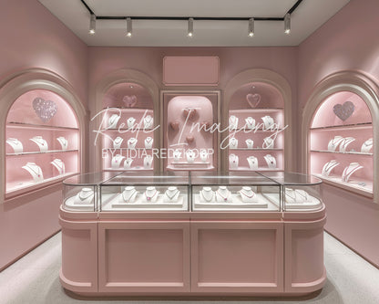 Avezano Pink Rose Jewelry Store Photography Backdrop Designed By Lidia Redekopp