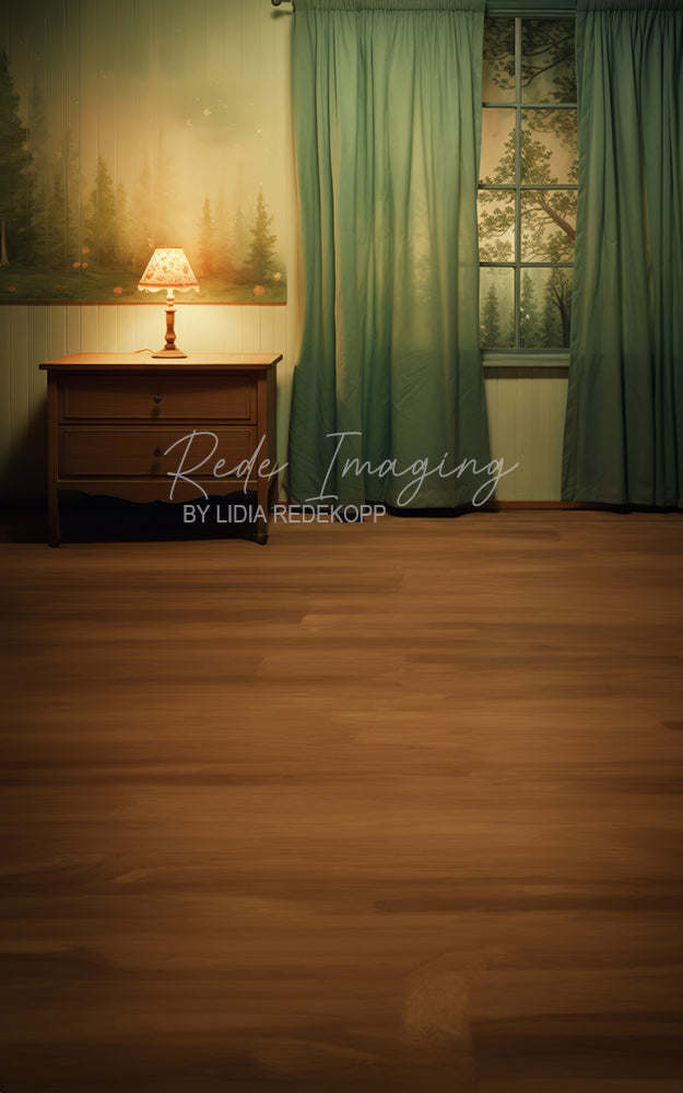 Avezano Vintage Lampside Bedroom Photography Backdrop Designed By Lidia Redekopp