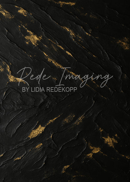 Avezano Black Gold Textured Brushstroke Abstract Photography Backdrop Designed By Lidia Redekopp