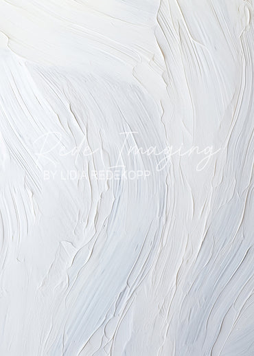 Avezano White Thick Wavy Textured Brushstroke Photography Backdrop Designed By Lidia Redekopp
