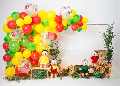 Avezano Colorful Balloon Cartoon Boy Figure Photography Background By Encanto Designer