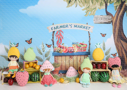 Avezano Farmer’s Market Fruit Photography Background By Encanto Designer