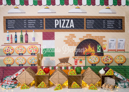 Avezano Pizza Shop Kitchen Photography Background By Encanto Designer