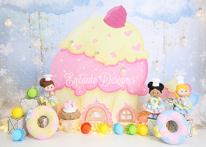 Avezano Sweet Cupcake Donut Bakery Photography Background By Encanto Designer