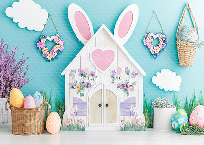 Avezano Easter Bunny Ears White House Photography Background By Encanto Designer