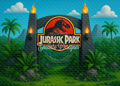 Avezano Cartoon Jurassic Park Dinosaur Photography Background By Encanto Designer