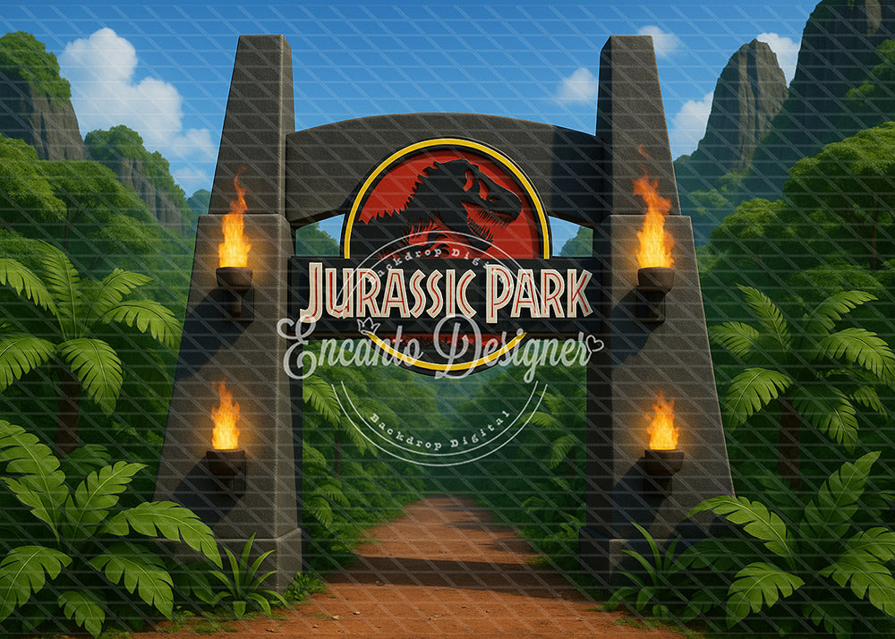 Avezano Realistic Jurassic Park Dinosaur Photography Background By Encanto Designer