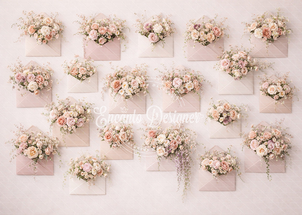 Avezano Floral Envelope Photography Background By Encanto Designer