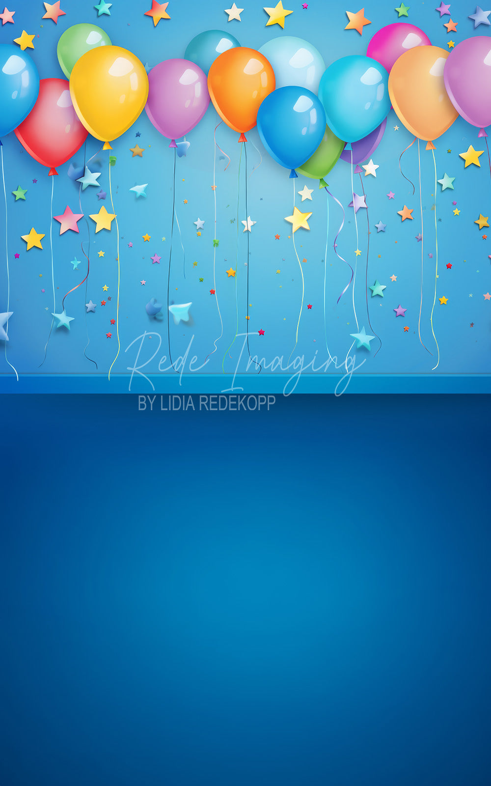 Avezano Colorful Balloon Star Birthday Photography Backdrop Designed By Lidia Redekopp