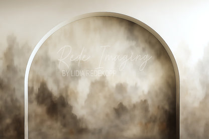 Avezano Neutral Smoke Arch Minimalist Photography Backdrop Designed By Lidia Redekopp