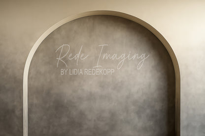 Avezano Neutral Taupe Textured Arch Photography Backdrop Designed By Lidia Redekopp