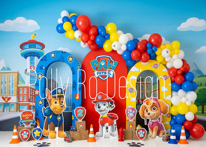 Avezano Paw Patrol City Photography Backdrop Designed By Polly Ro Design