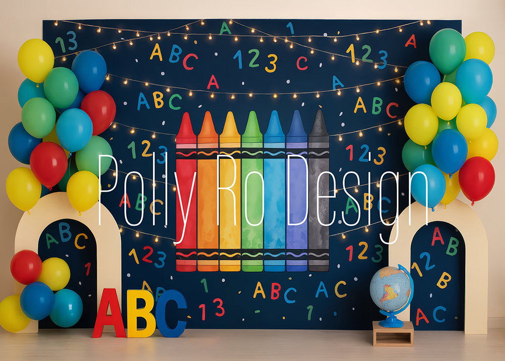 Toile de fond pour photographie de baiser de roses et de ballons de la Saint-Valentin d'Avezano conçue par Polly Ro Design